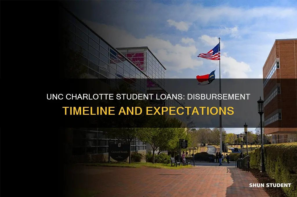 when will student loans be disbursed uncc