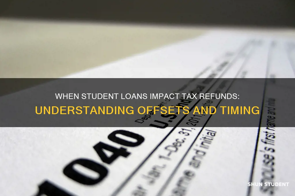 when will student loans offset taxes