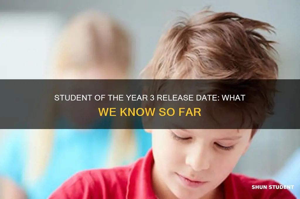 when will student of the year 3 release