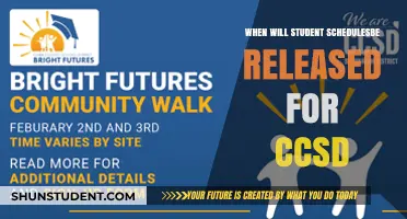 CCSD Student Schedules Release Date: What to Expect and When
