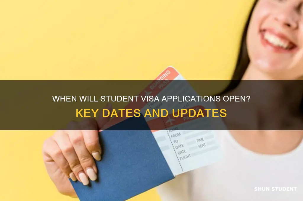 when will student visa open