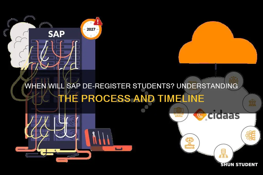 when will students be deredistered for sap
