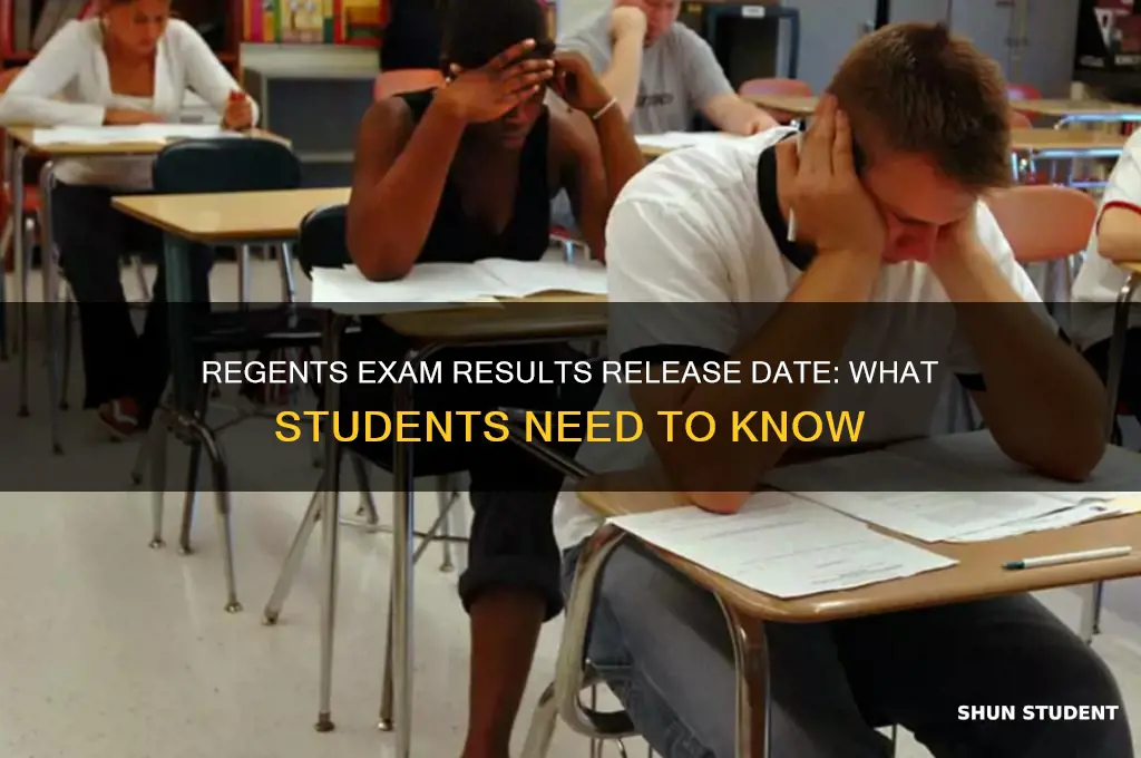 when will students get results of regents exams