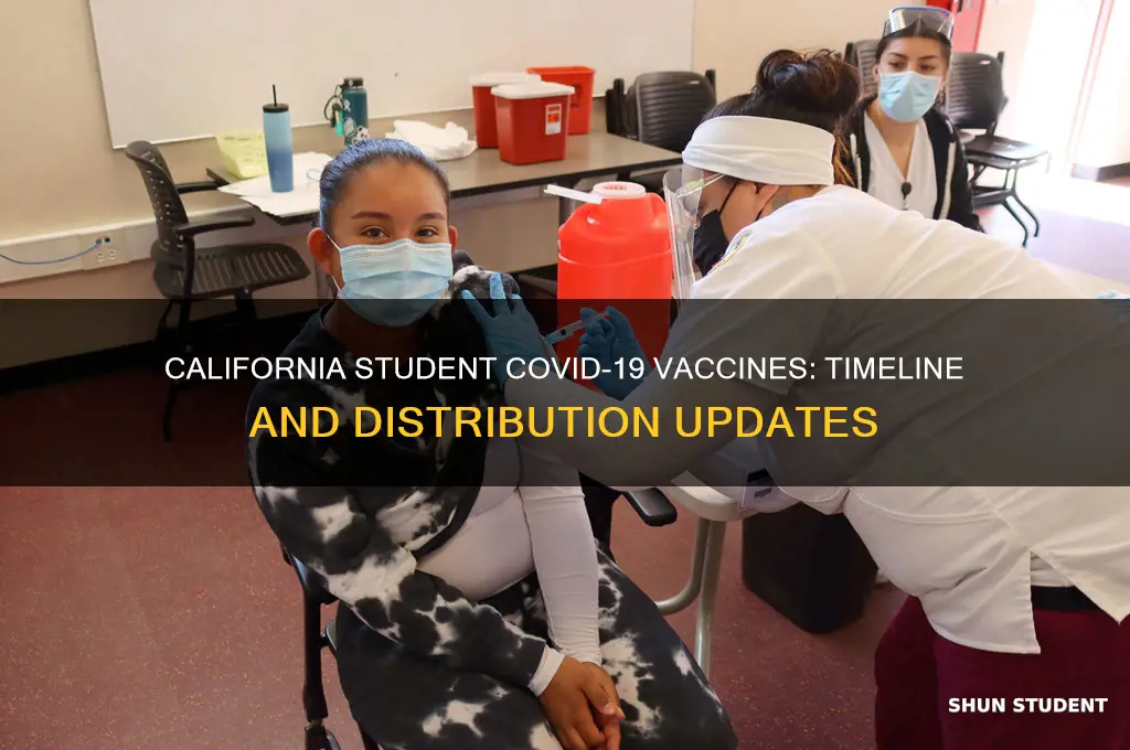 when will students get the vaccine california