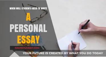 When Do Students Face Writing a Personal Essay: Key Moments