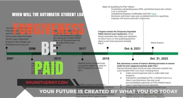 Automatic Student Loan Forgiveness Payments: Timeline and What to Expect