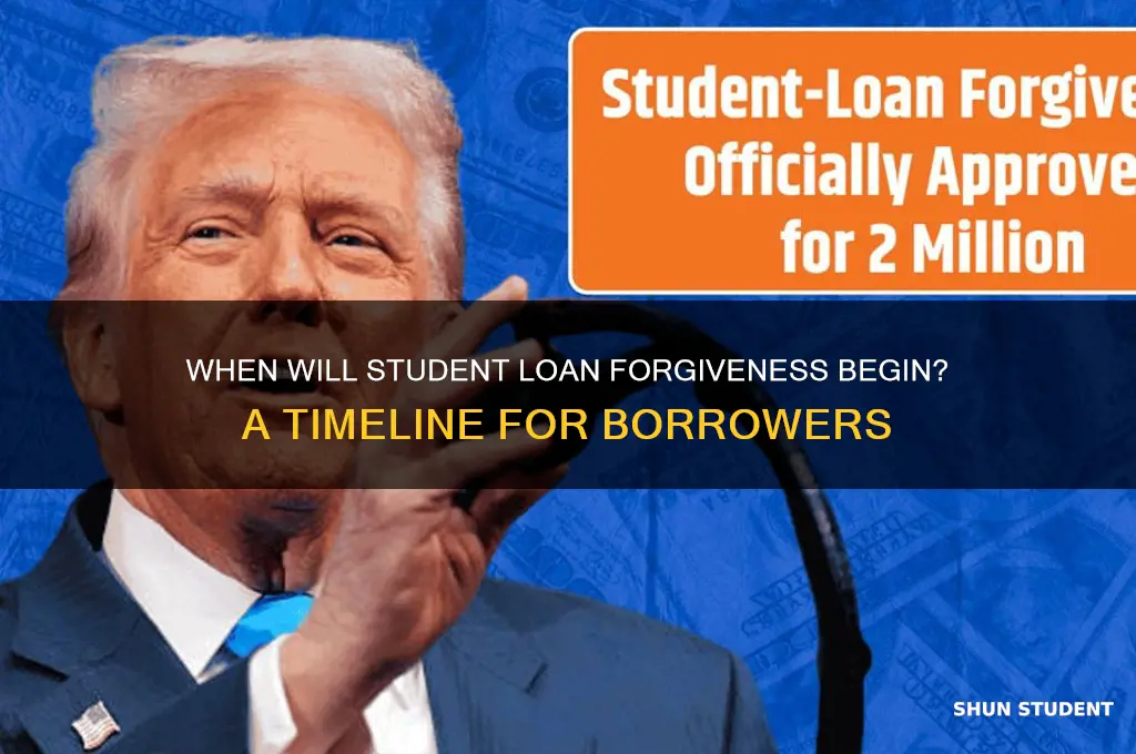 when will the first student loans be forgiven