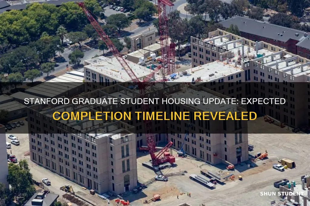 when will the new stanford graduate student housing be ready