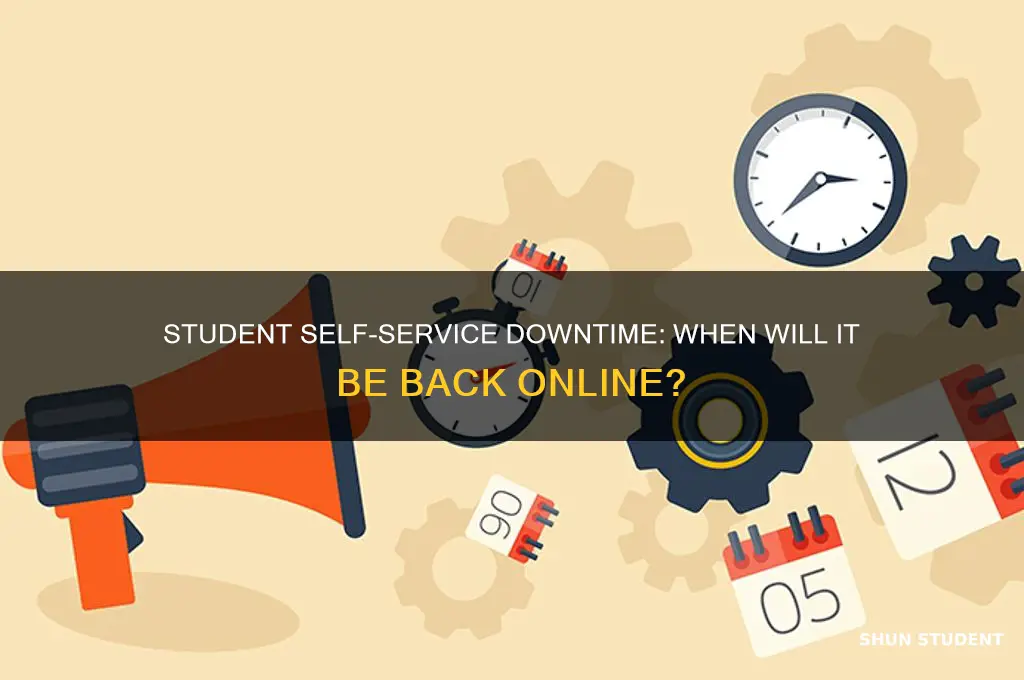 when will the student self service be back up