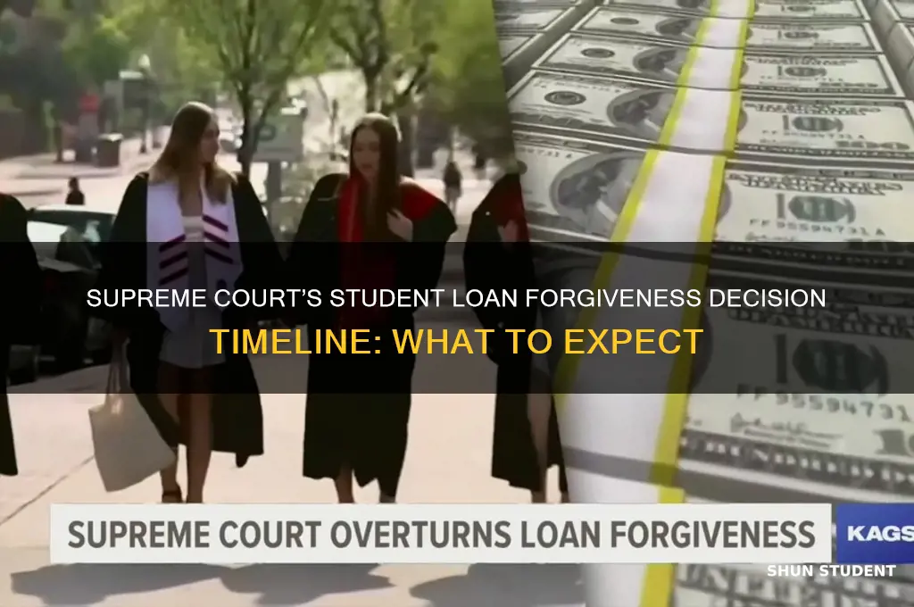 when will the supreme court decide about student loan forgiveness