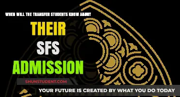 When Will Transfer Students Receive SFS Admission Decisions?