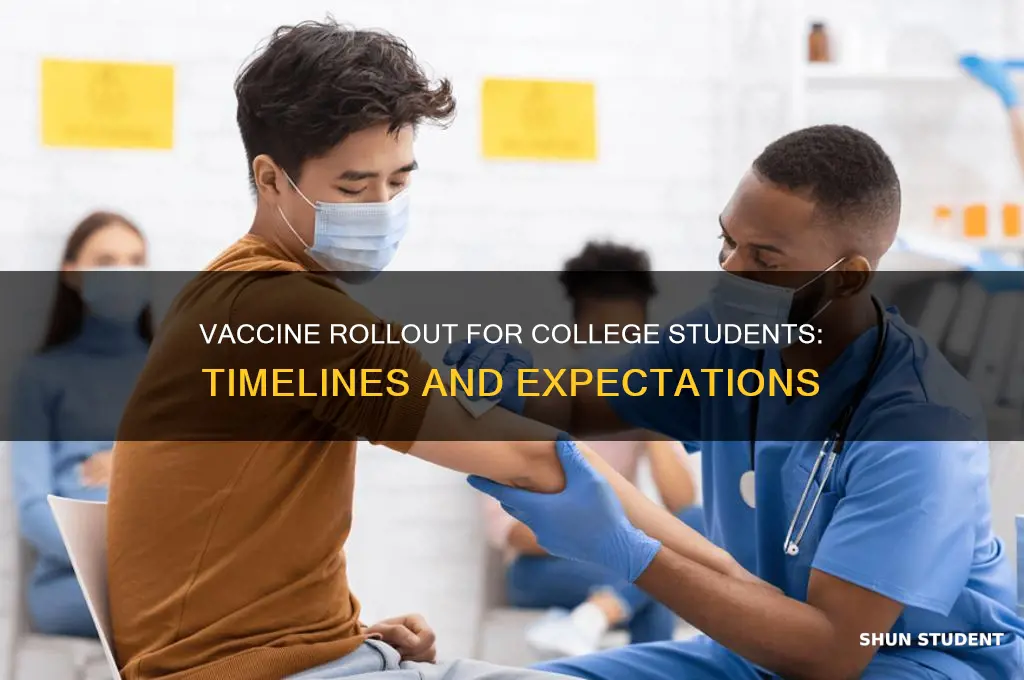 when will the vaccine be available for college students