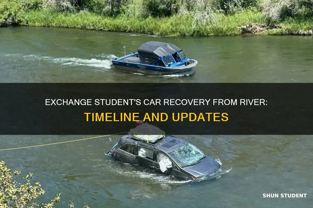 when will they recover exchange students car in river