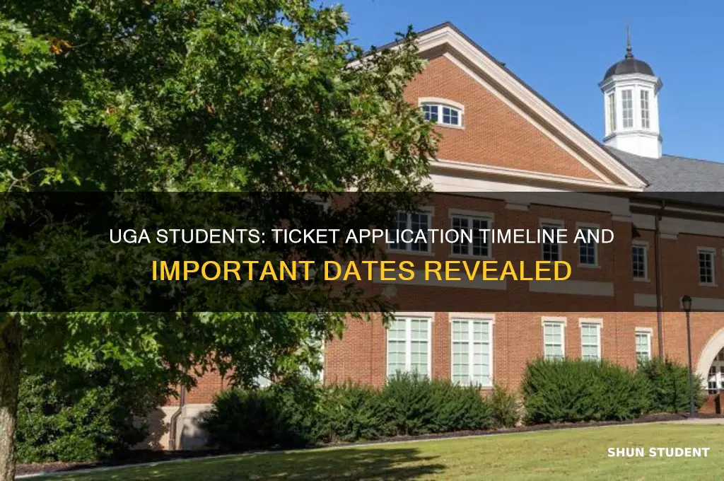 when will uga students be able to apply for tickets