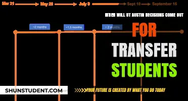 UT Austin Transfer Decisions: Anticipated Release Date and Timeline