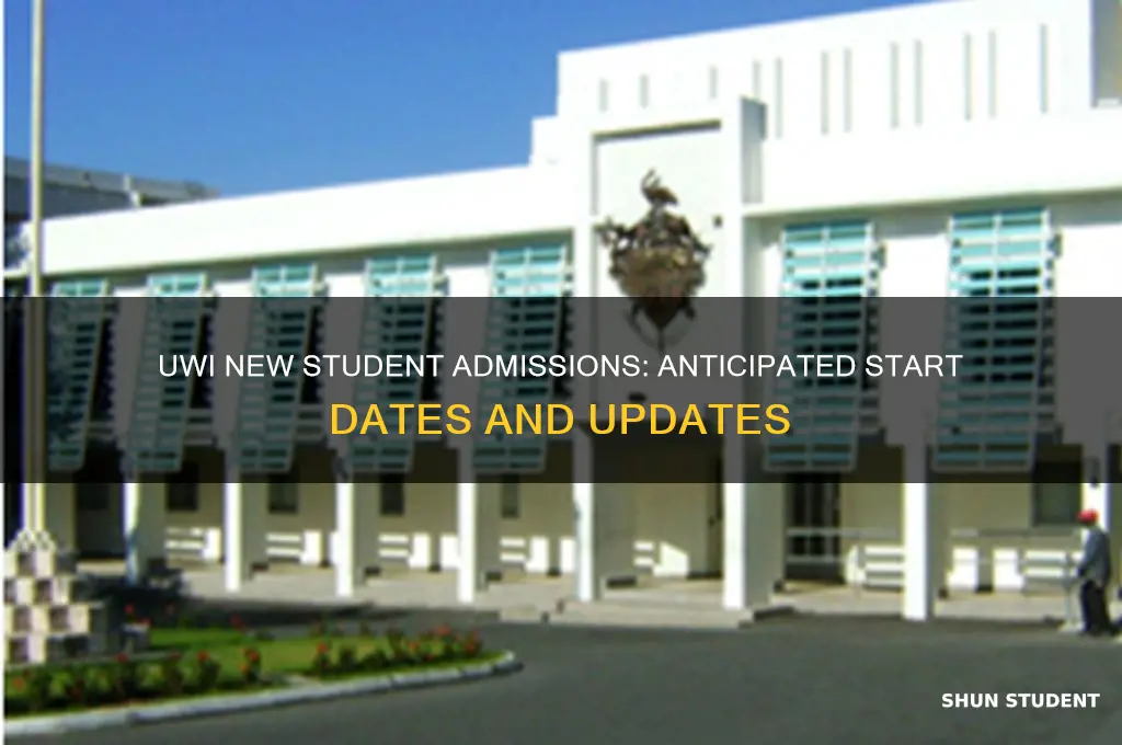 when will uwi start accepting new students