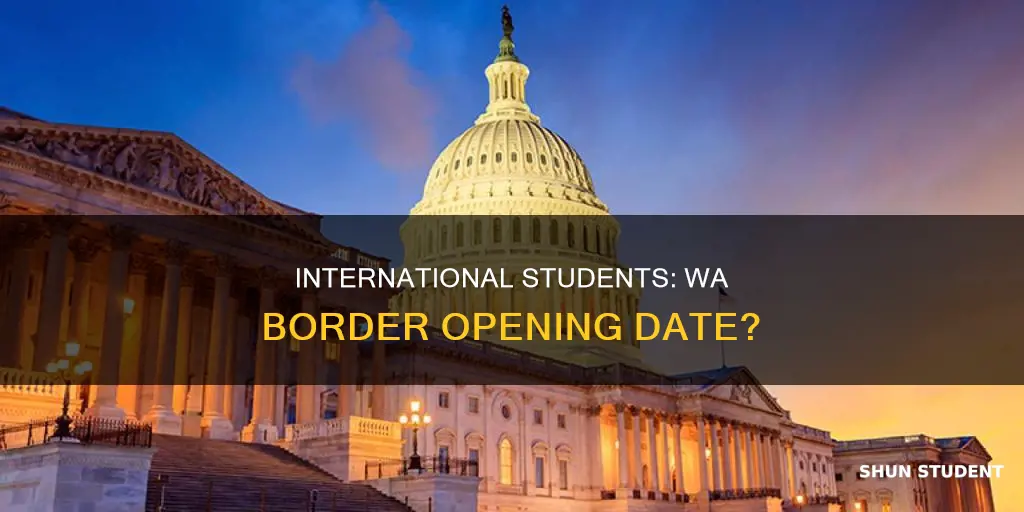 when will wa borders open for international students