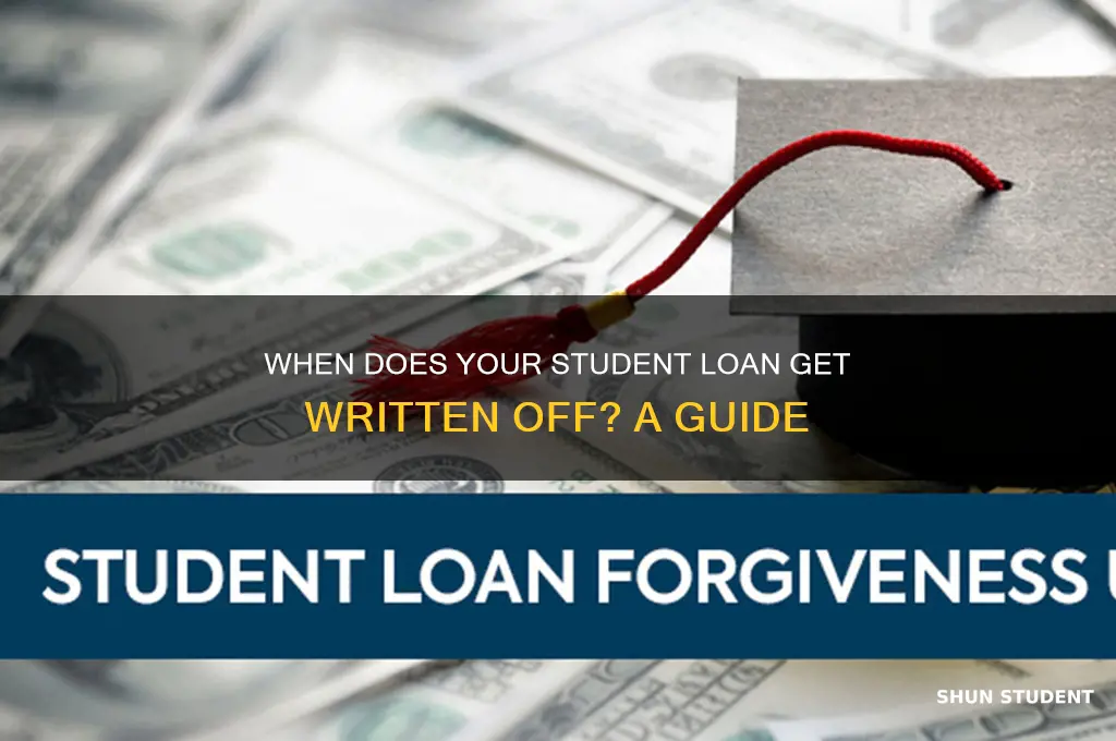 when will your student loan be written off