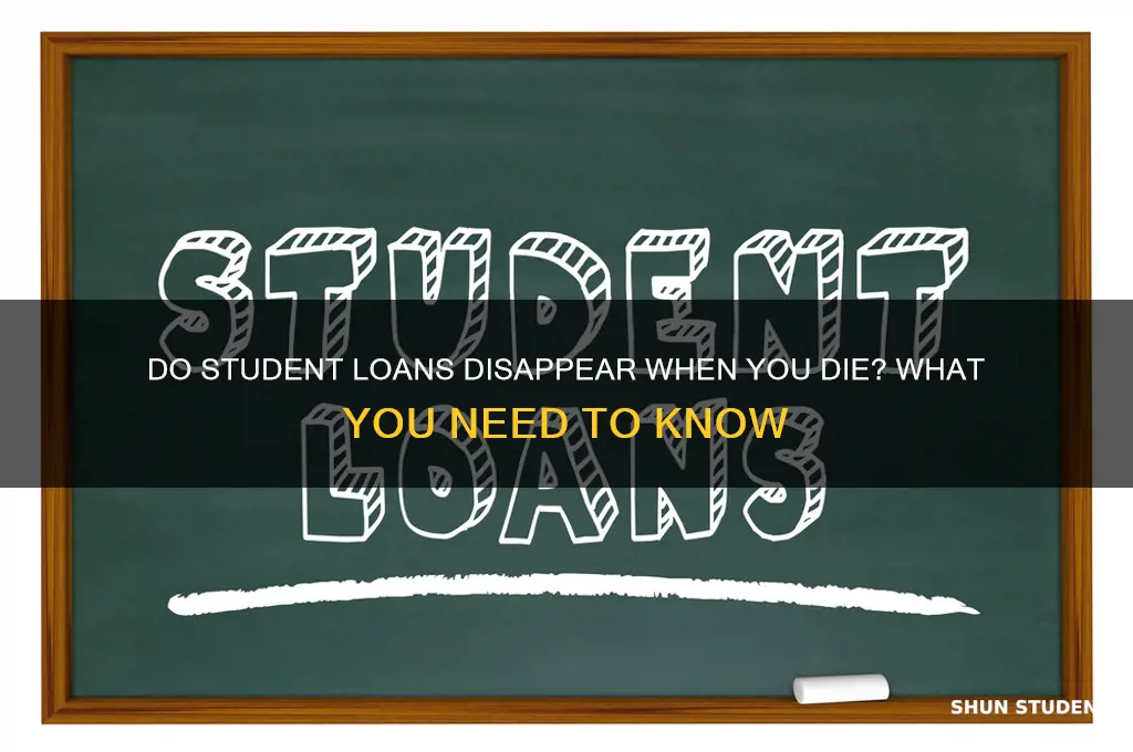 when you die are student loans forgiven