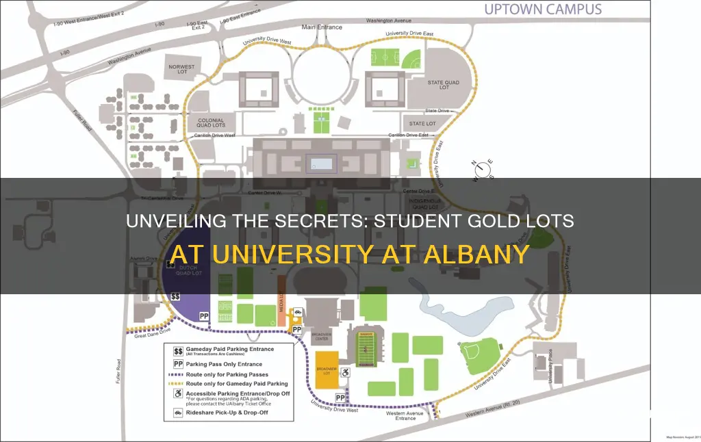 where are student gold lots university at albany