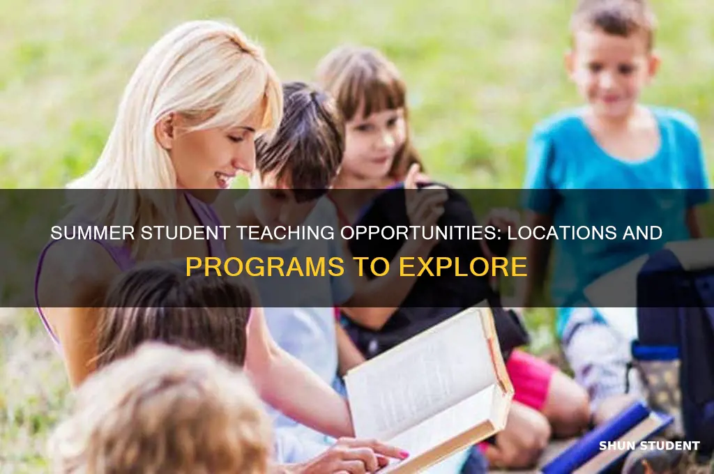 where can i do student teaching in the summer