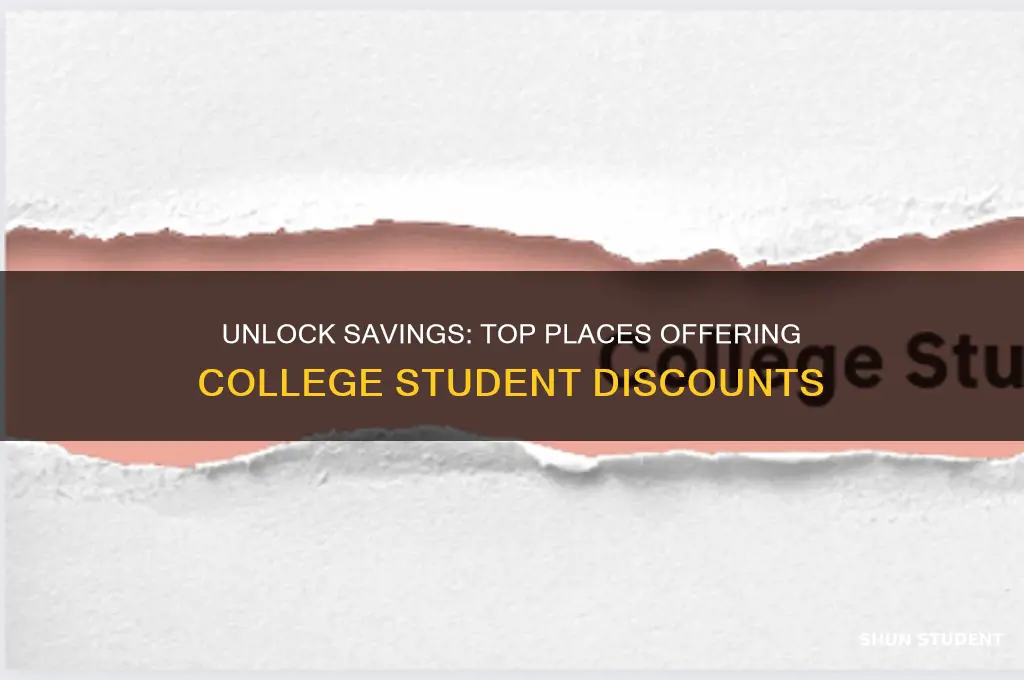 where can i get a college student discount
