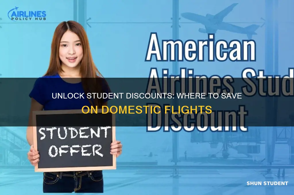 where can i get student discount on domestic flights
