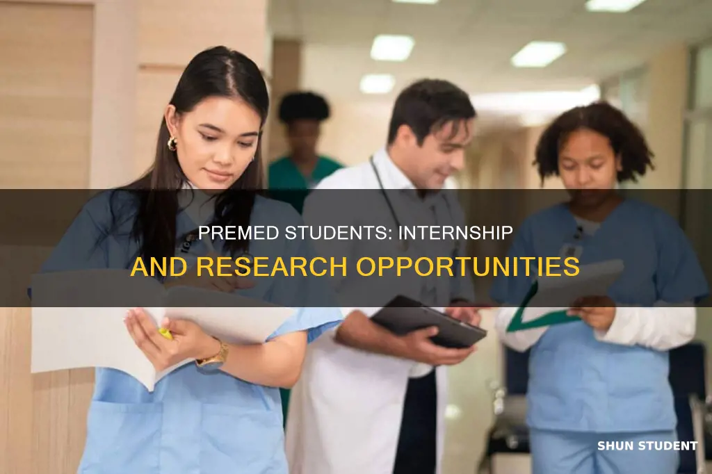 where can pre med students intern and do research