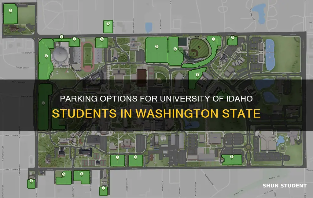 where can university of idaho students park at washington state