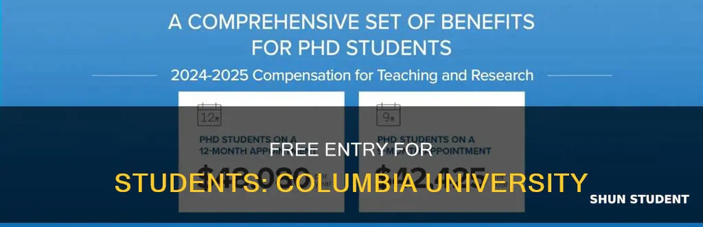 where can you get in free columbia university student