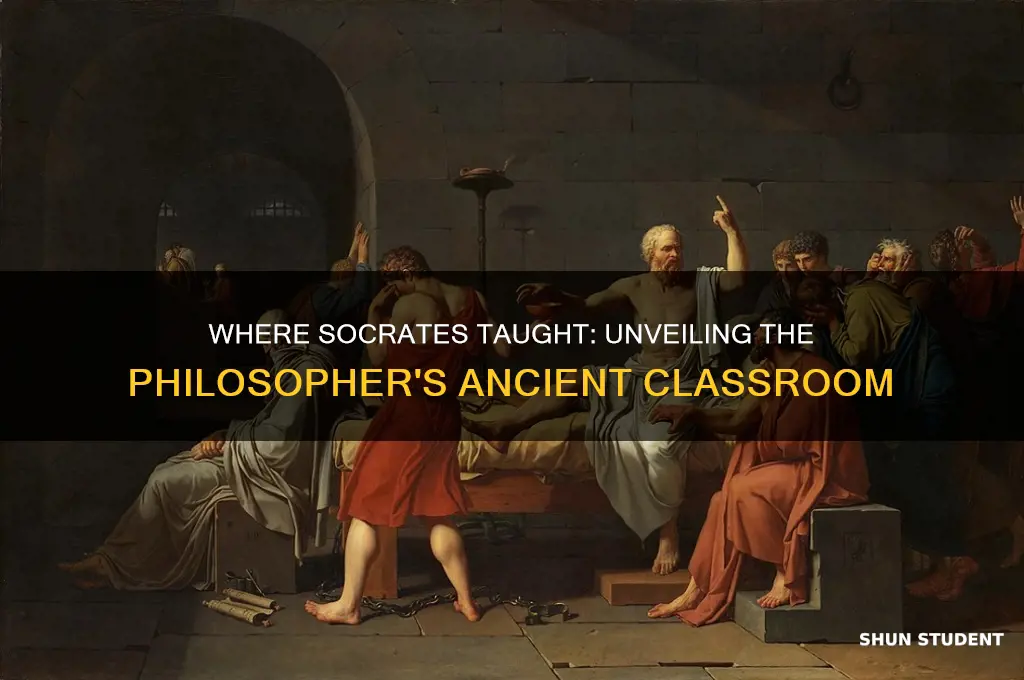 where did socrates teach his students