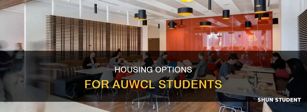 where do american university washington college of law students live
