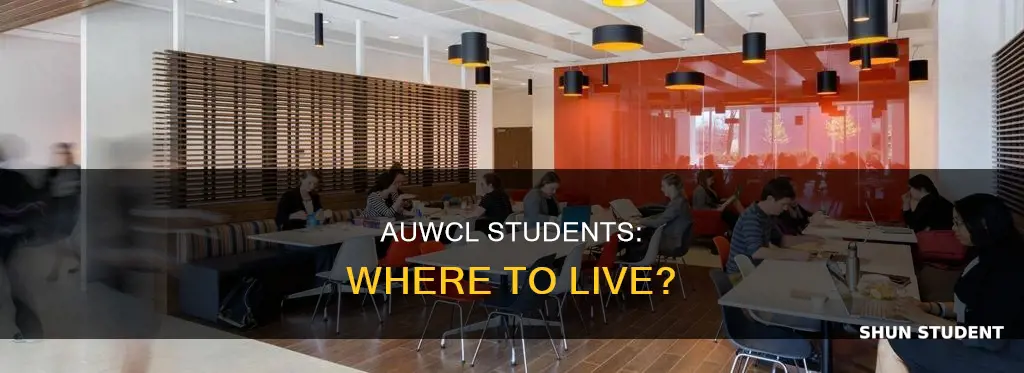 where do american university washinton college of law students live