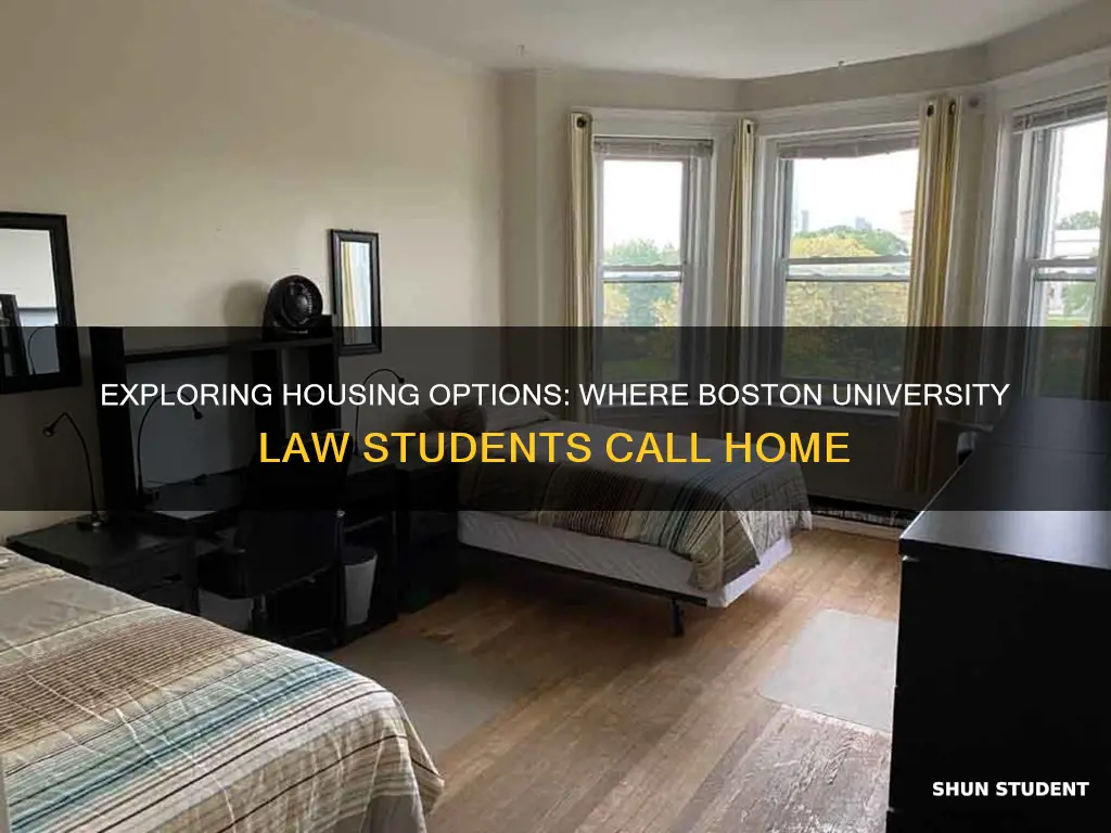 where do boston university law students live