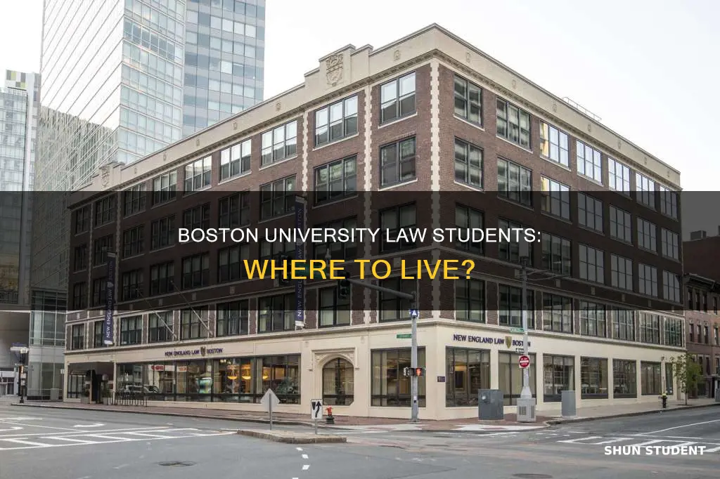 where do boston university law students live