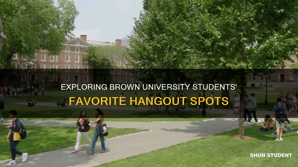 where do brown university students hang out