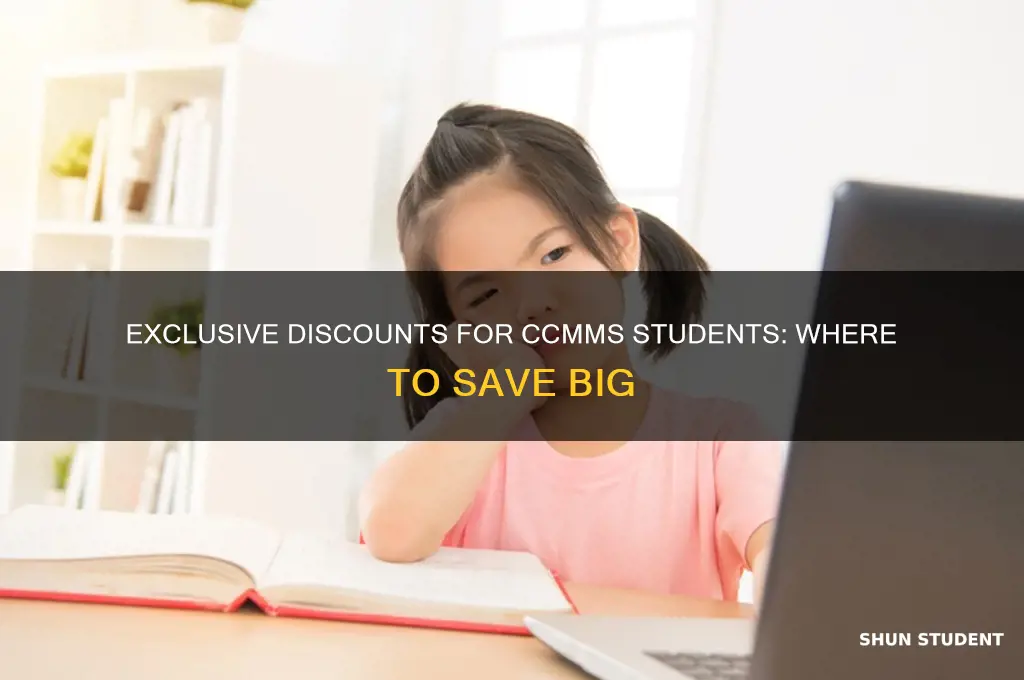 where do ccmms students get discounts