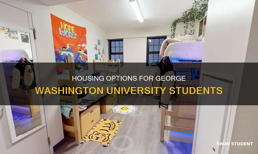 where do george washingting university students live