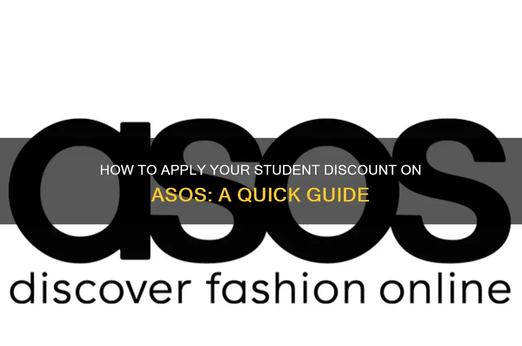 where do i enter my student discount on asos