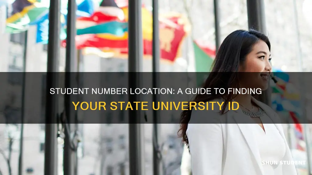 where do i find my student number for state university