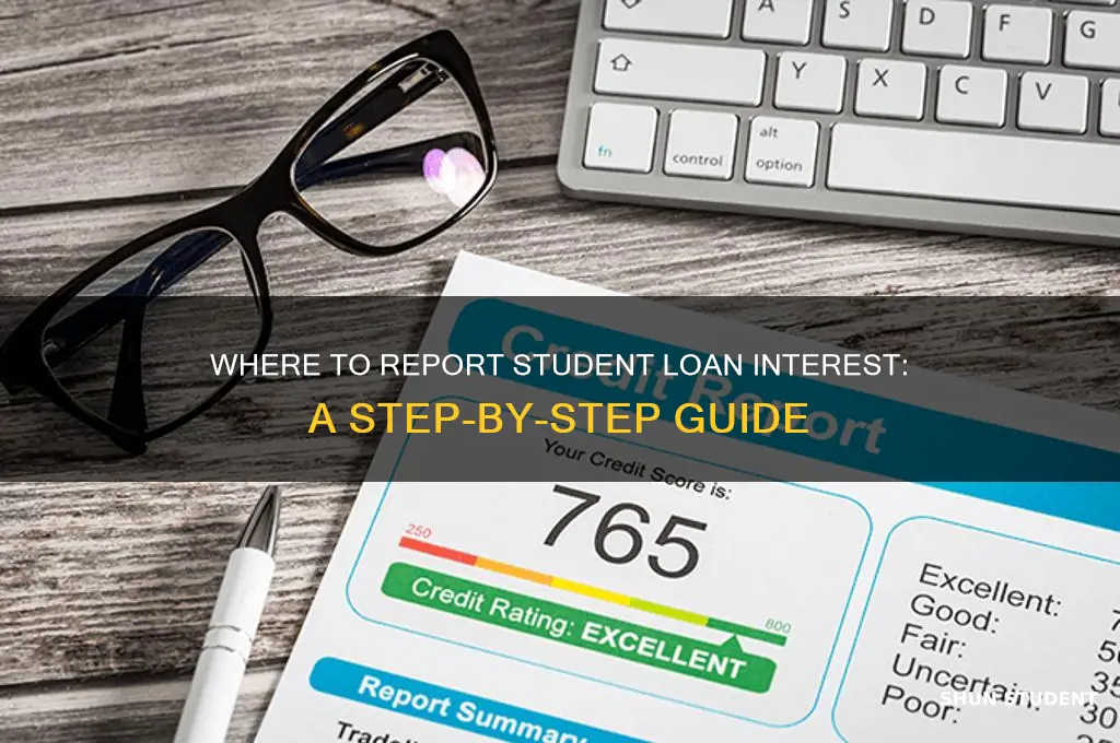 where do i report student loan interest
