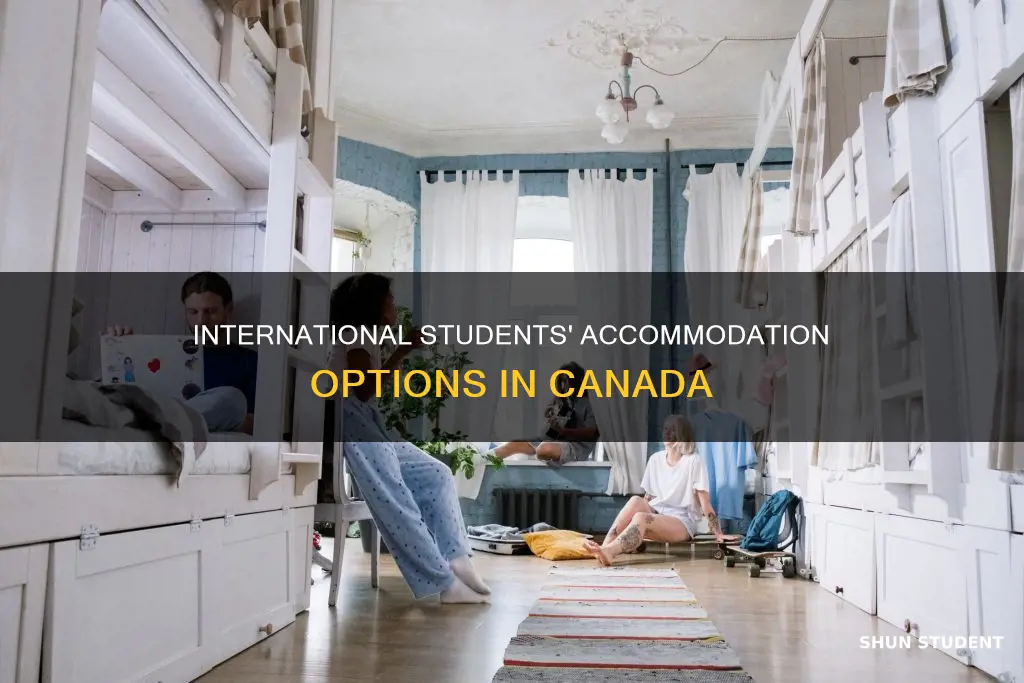 where do international students live in canada
