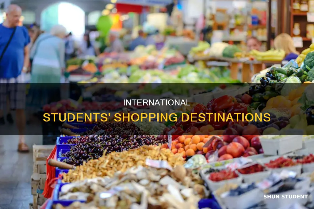 where do international students shop at