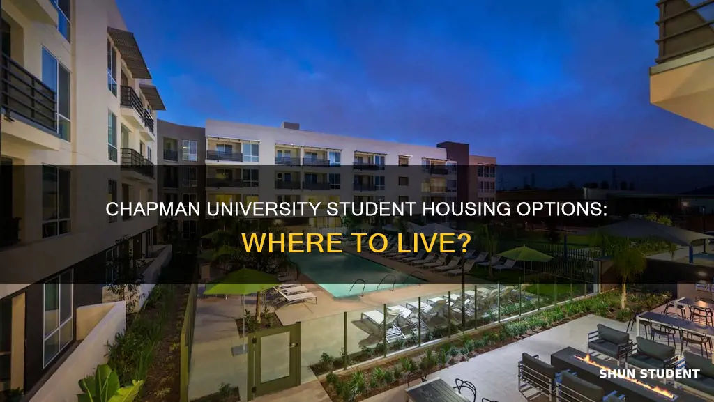 where do most students live in chapman university