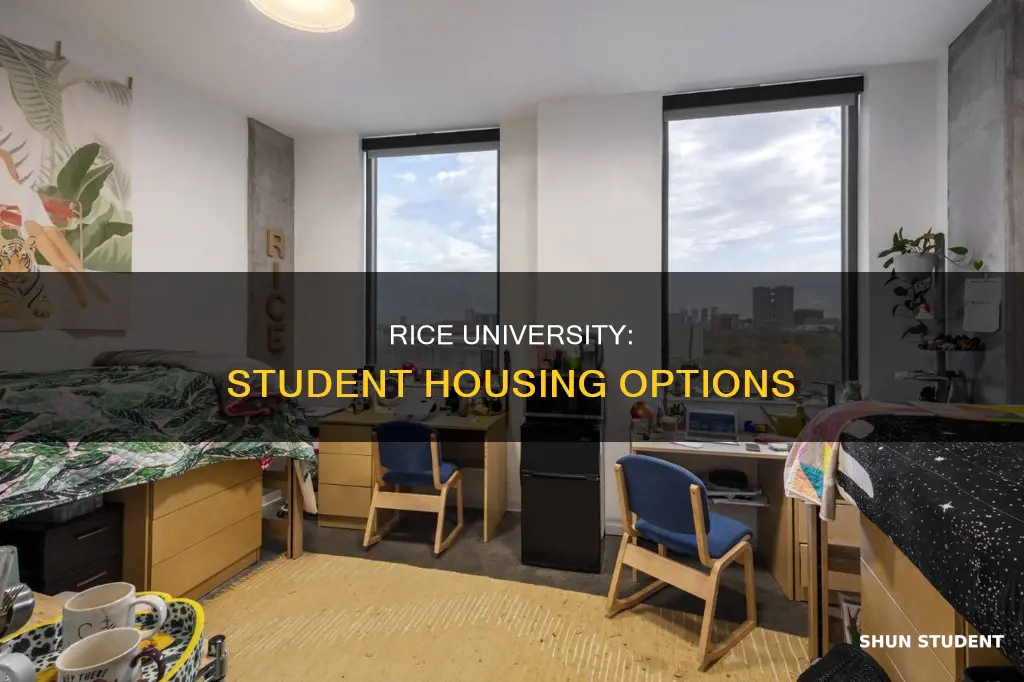 where do most students live in rice university