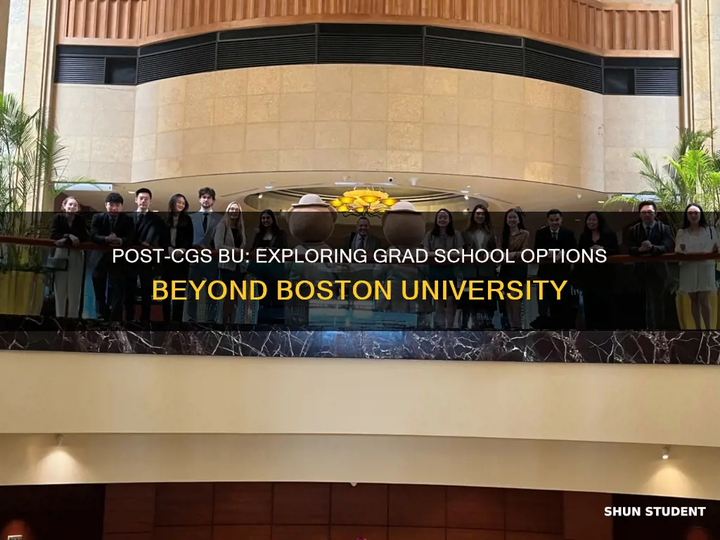 where do students go after boston university cgs