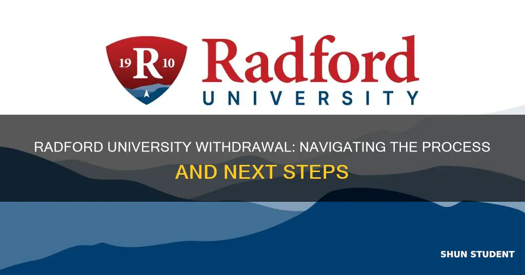 where do students go to withdraw from radford university