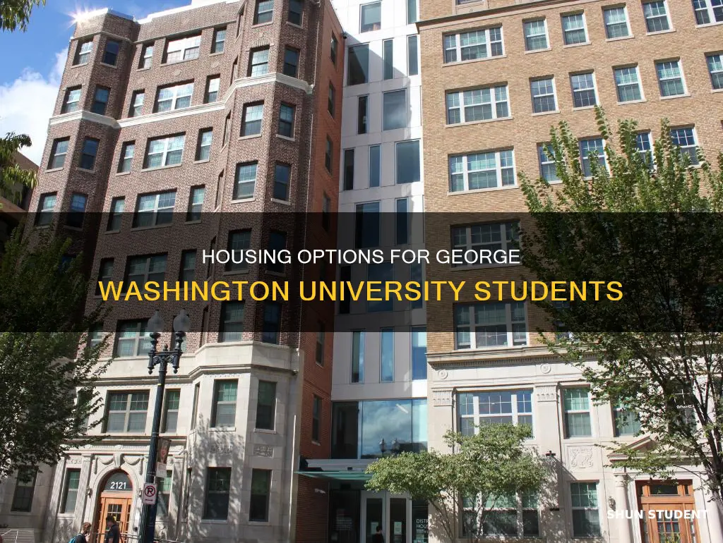 where do students live at george washington university
