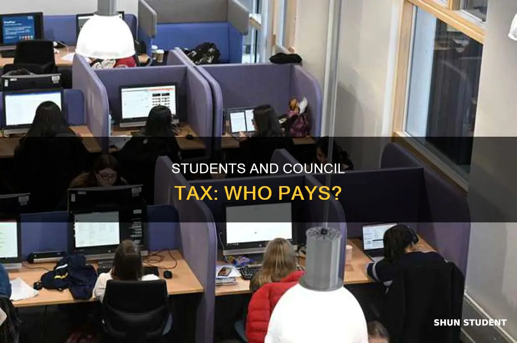 where do students pay council tax