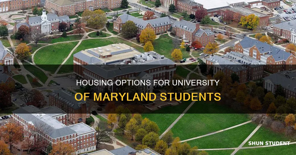 where do university of maryland students live